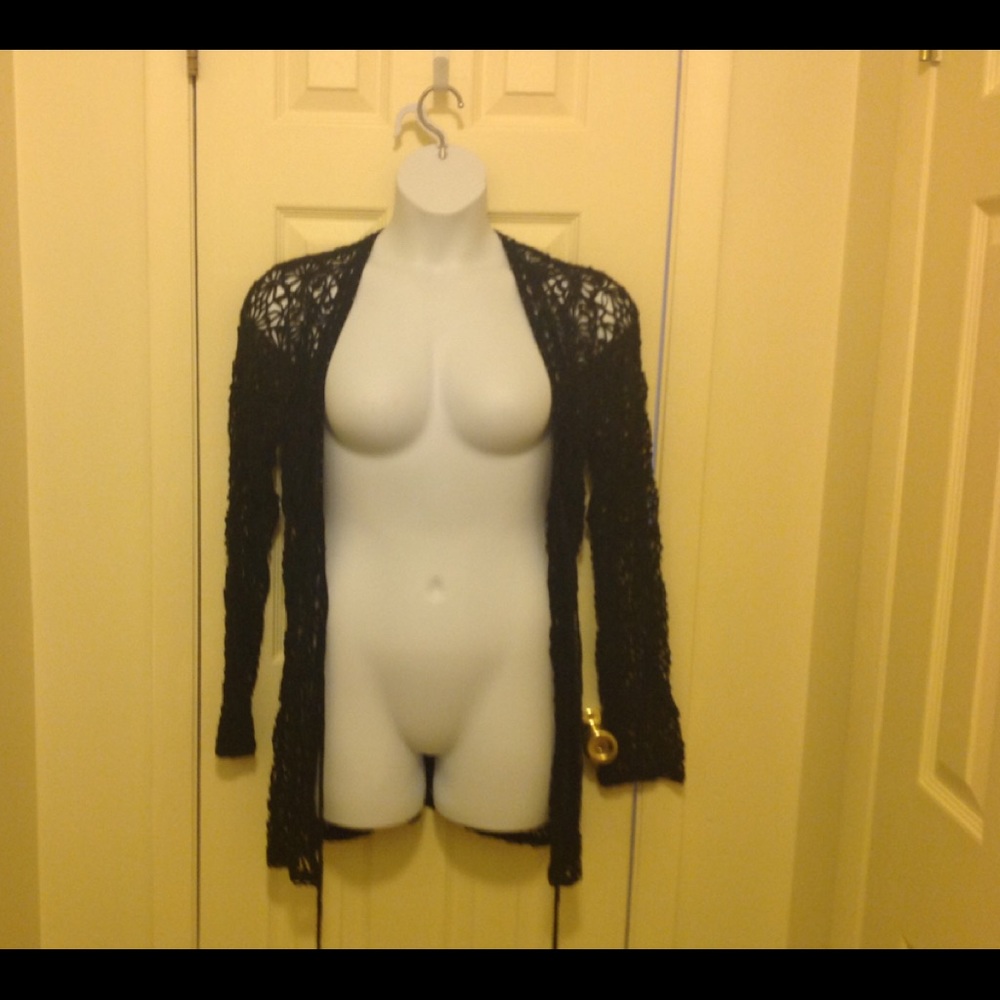 Rampage Crocheted Cardigan / Coverup - Picture 2 of 5